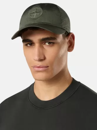 Baseballkappe mit Kordelzug und Compass-Stickerei