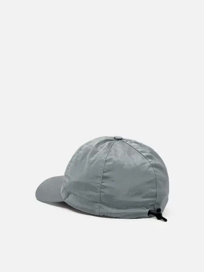 Baseballkappe mit Kordelzug und Compass-Stickerei