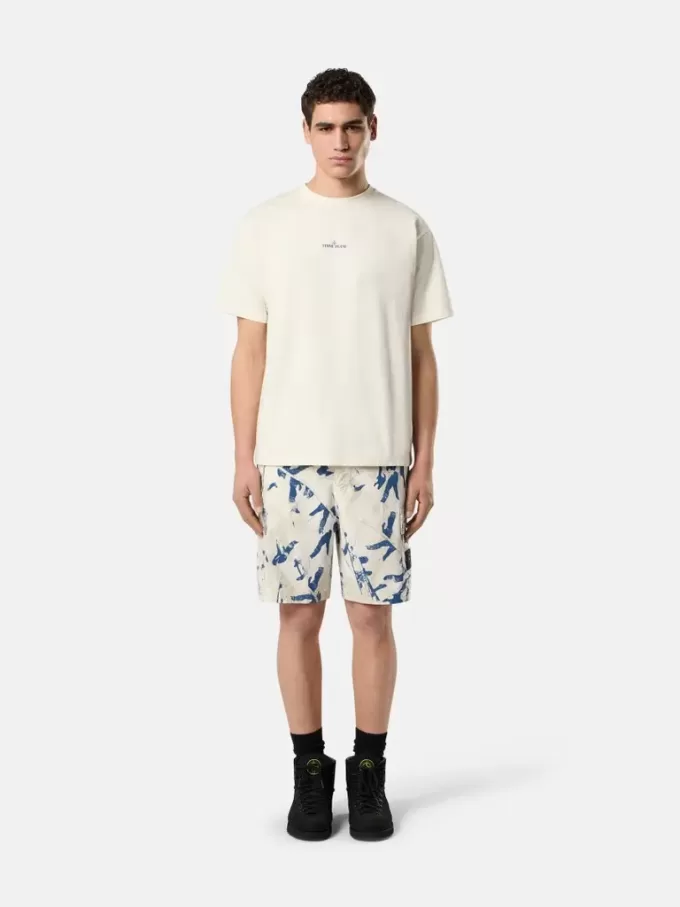 Bequeme Cargo-Bermudashorts mit Camouflage-Print