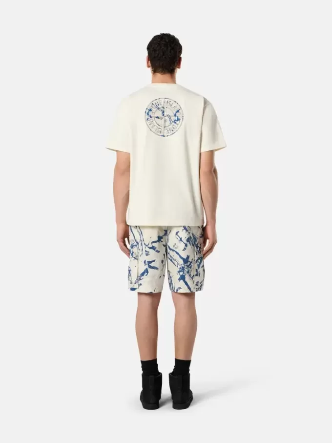 Bequeme Cargo-Bermudashorts mit Camouflage-Print