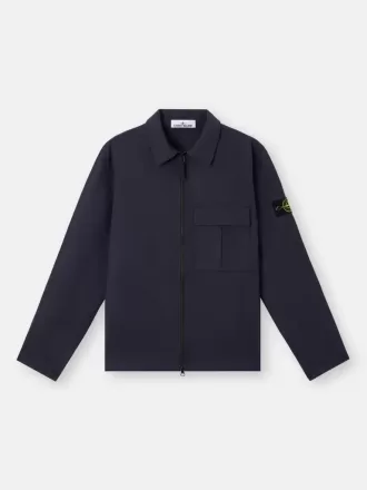 Bequemes Overshirt mit Brusttasche mit Zwickel