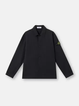 Bequemes Overshirt mit Eingrifftaschen und Druckknopfverschluss