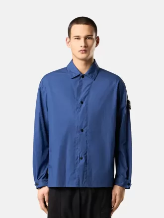 Bequemes Overshirt mit Eingrifftaschen und Druckknopfverschluss