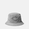 Bucket Hat mit Netzfutter und Compass-Stickerei