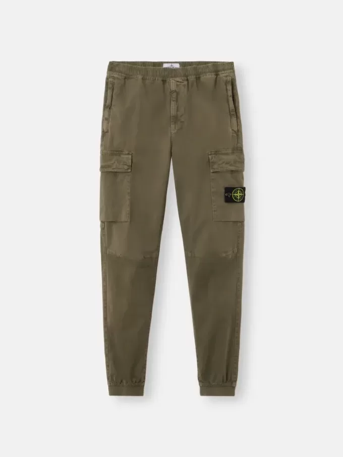 Cargohose mit normaler, konischer Passform und elastischem Bund