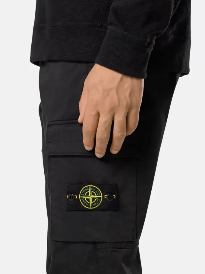 Cargohose mit normaler, konischer Passform und elastischem Bund