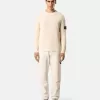 Chino-Hose mit lockerer Passform und elastischem Bund.