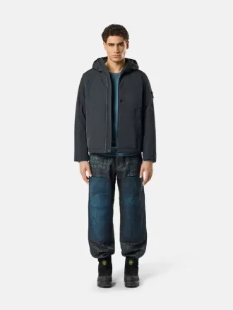 Gepolsterte Kapuzenjacke mit Anti-Drop- und Druckknopftaschen