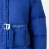 Kapuzen-Daunenjacke mit Anti-Drop- und Druckknopftaschen