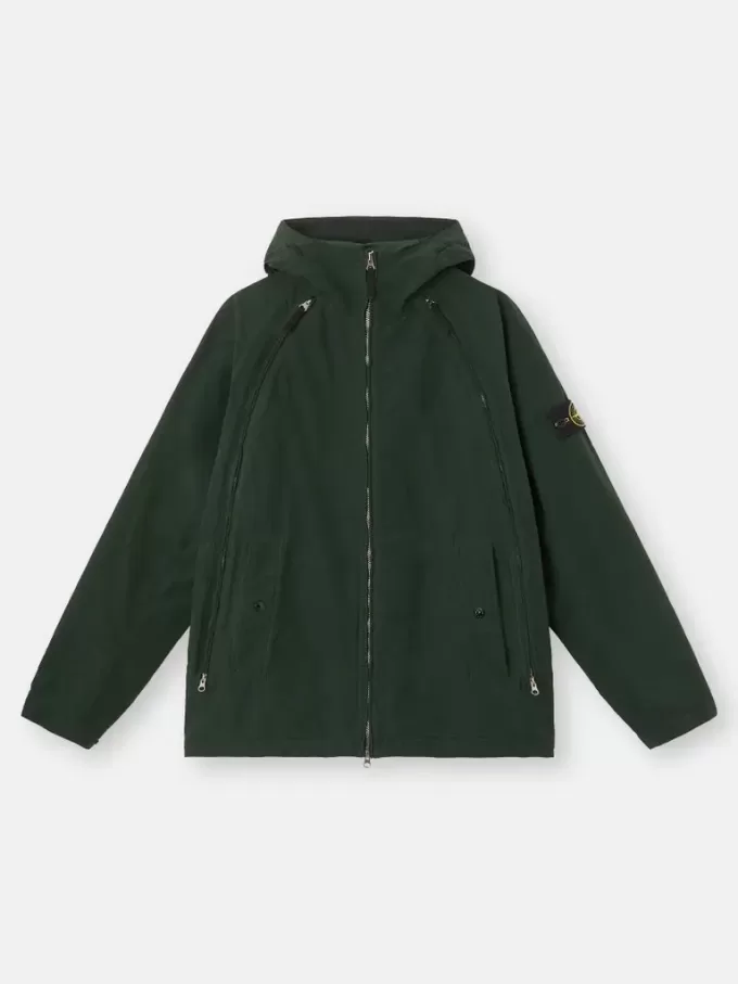 Kapuzenjacke mit Anti-Drop- und Reißverschlusstaschen