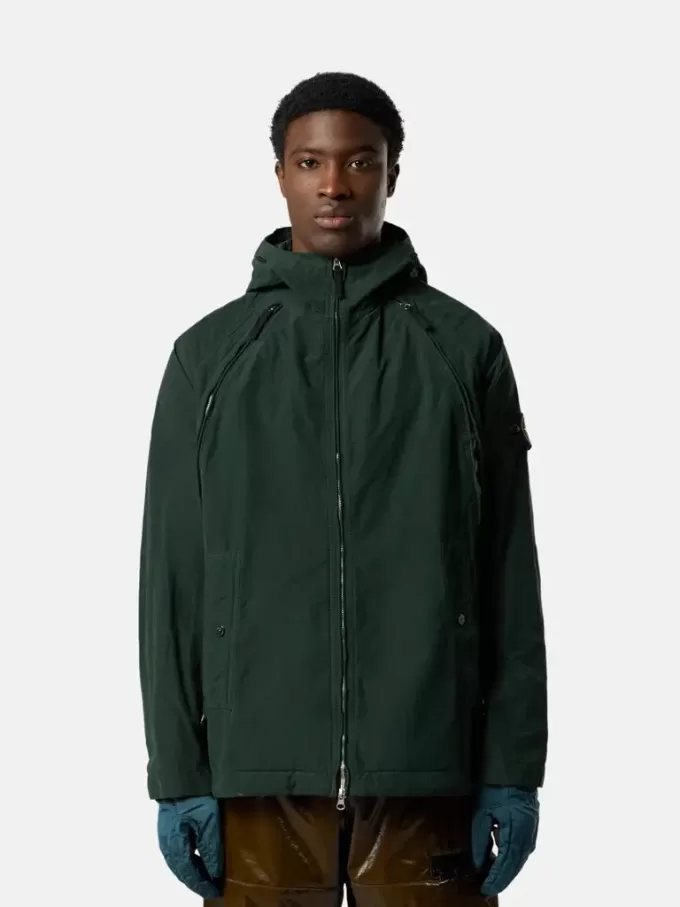 Kapuzenjacke mit Anti-Drop- und Reißverschlusstaschen