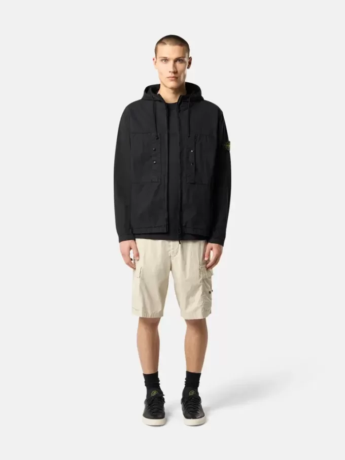 Kapuzenjacke mit Brusttaschen und Anti-Drop-Funktion