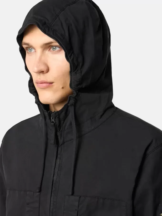 Kapuzenjacke mit Brusttaschen und Anti-Drop-Funktion