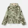 Kapuzenjacke mit Camouflage-Print und Anti-Drop-Beschichtung