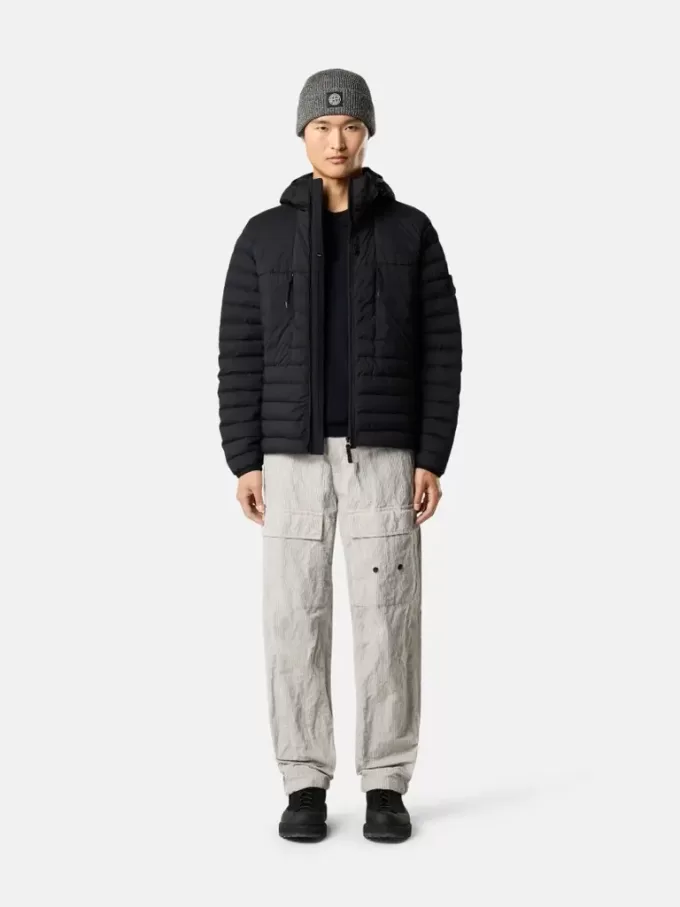 Kapuzenjacke mit nahtlosen Federtunneln und Anti-Drop-Funktion