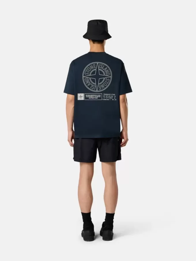 Kurzarm-T-Shirt in regulärer Passform mit „Industrial”-Aufdruck