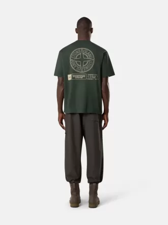 Kurzarm-T-Shirt in regulärer Passform mit „Industrial”-Aufdruck