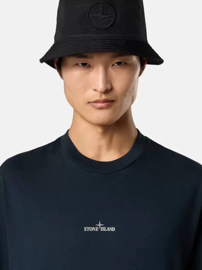 Kurzarm-T-Shirt in regulärer Passform mit „Industrial”-Aufdruck