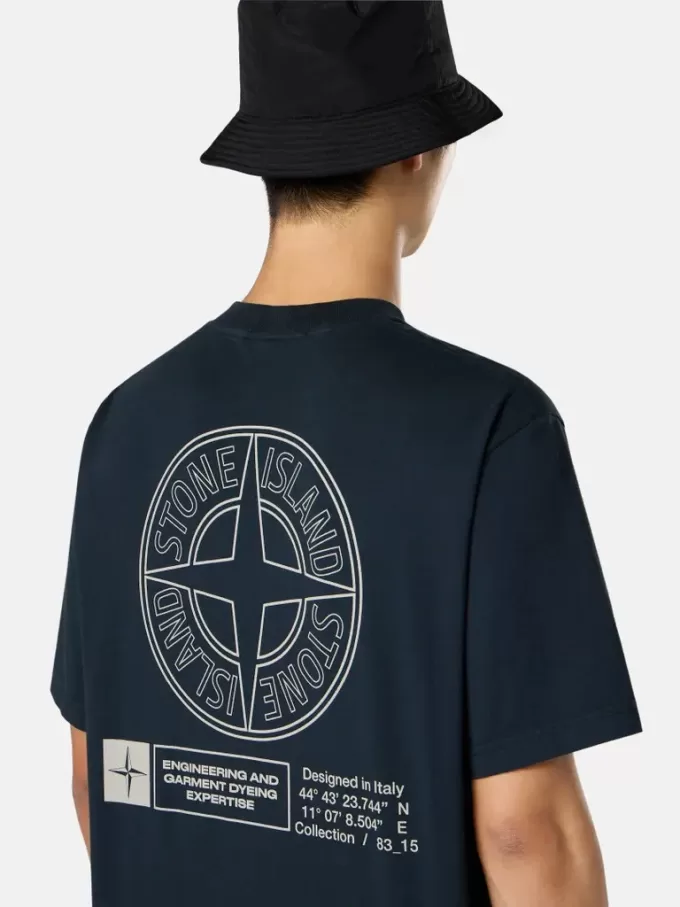 Kurzarm-T-Shirt in regulärer Passform mit „Industrial”-Aufdruck