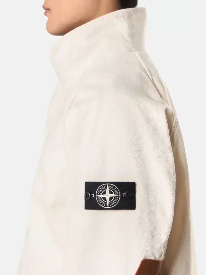 Kurzer Parka mit herausnehmbarem Futter und Ellbogenaufnähern