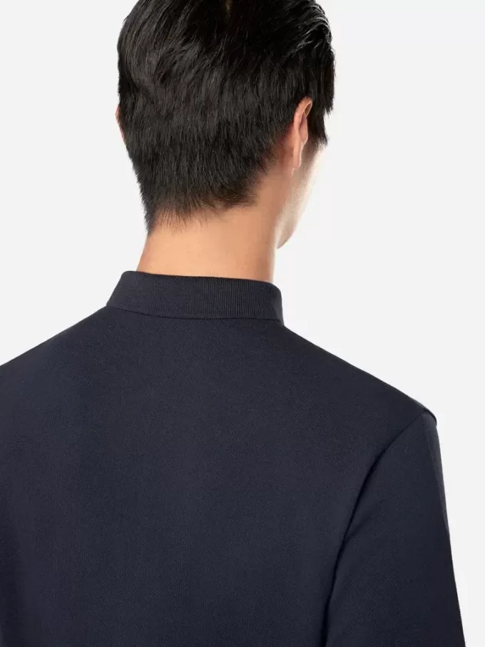 Kurzärmeliges Polohemd in regulärer Passform mit Kompass-Aufnäher