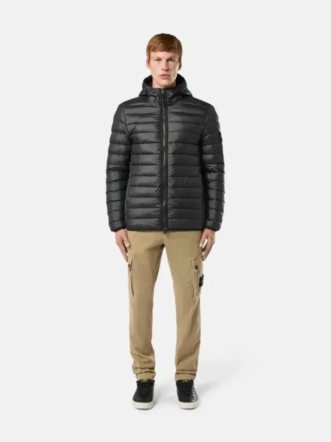 Leichte Daunenjacke mit Kapuze