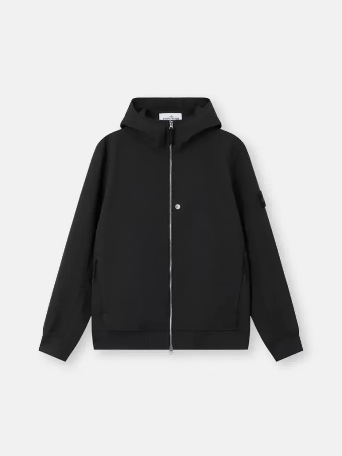 Leichte Kapuzenjacke mit wetterfester Membran