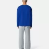Oversized-Fit-Langarm-T-Shirt mit Marina-Stickerei