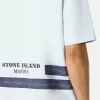 Oversized-Fit-T-Shirt mit kurzen Ärmeln und bedruckten Streifen
