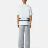 Oversized-Fit-T-Shirt mit kurzen Ärmeln und bedruckten Streifen