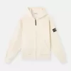 Oversized-Sweatshirt mit Kapuze und Reißverschluss sowie gerippten Einsätzen