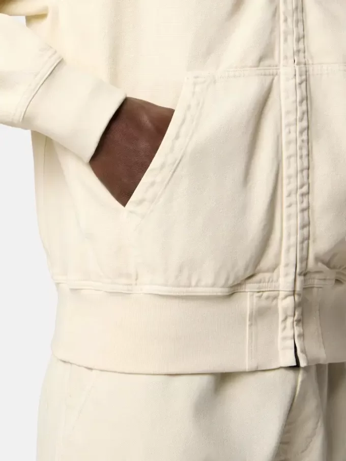 Oversized-Sweatshirt mit Kapuze und Reißverschluss sowie gerippten Einsätzen