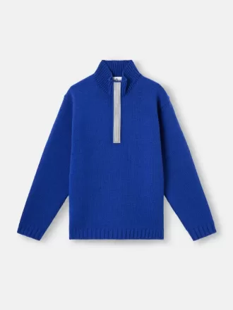 Pullover mit halbem Reißverschluss und reflektierenden Details