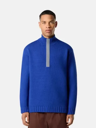 Pullover mit halbem Reißverschluss und reflektierenden Details