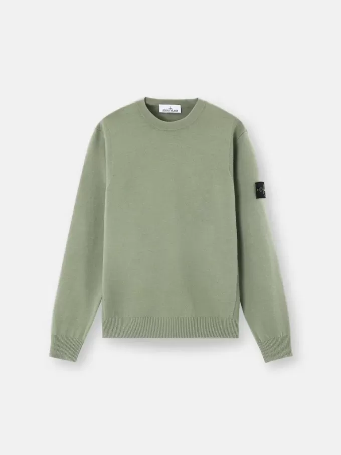 Pullover mit Rundhalsausschnitt und Details in Umkehrmaschen