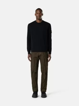 Pullover mit Rundhalsausschnitt und Details in Umkehrmaschen