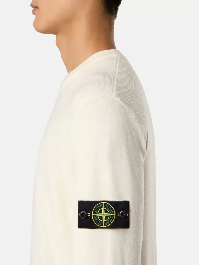 Pullover mit Rundhalsausschnitt und Details in Umkehrmaschen