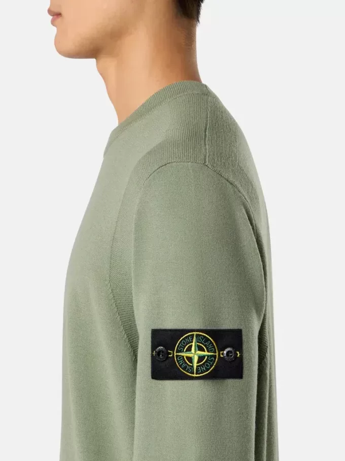 Pullover mit Rundhalsausschnitt und Details in Umkehrmaschen