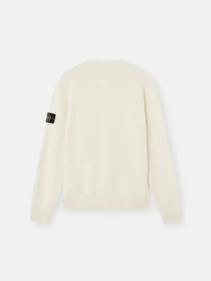 Pullover mit Rundhalsausschnitt und Details in Umkehrmaschen