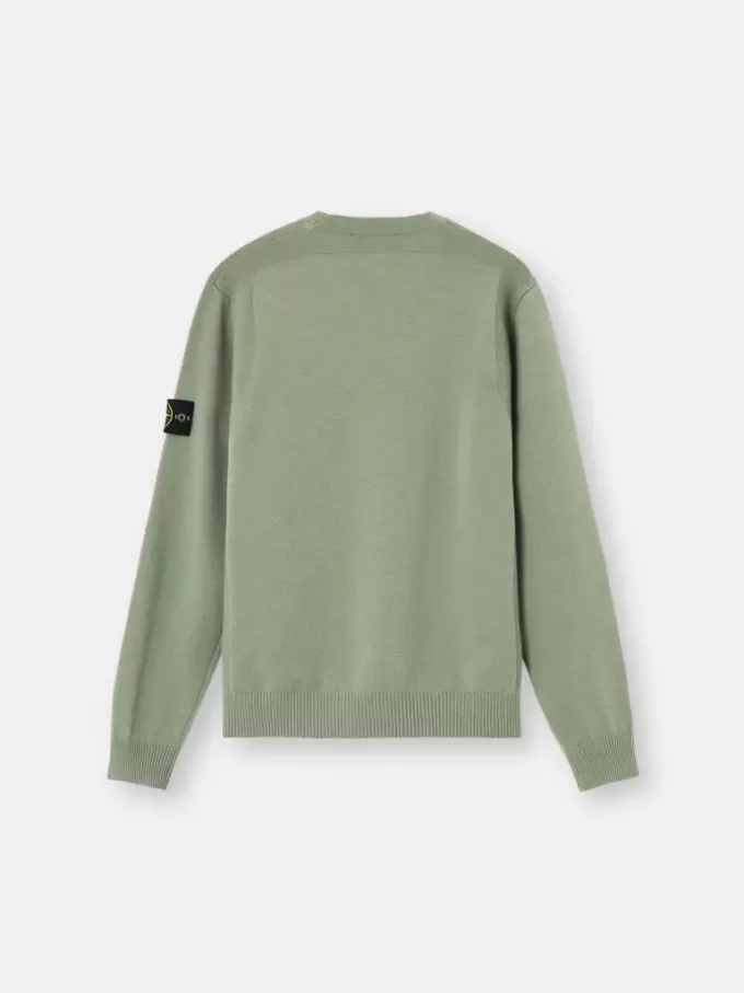 Pullover mit Rundhalsausschnitt und Details in Umkehrmaschen