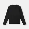 Pullover mit Rundhalsausschnitt und kleinen Rollkragen-Details