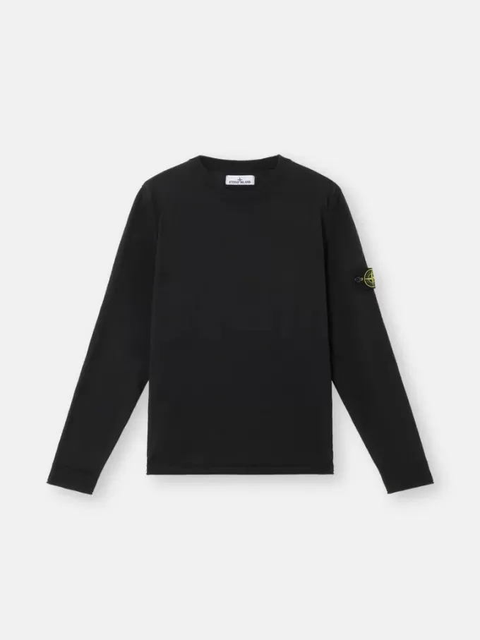 Pullover mit Rundhalsausschnitt und kleinen Rollkragen-Details
