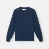 Pullover mit Rundhalsausschnitt und kleinen Rollkragen-Details