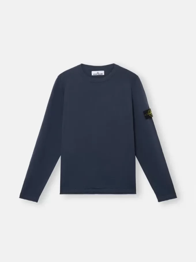 Pullover mit Rundhalsausschnitt und kleinen Rollkragen-Details