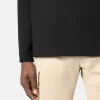Pullover mit Rundhalsausschnitt und kleinen Rollkragen-Details