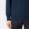 Pullover mit Rundhalsausschnitt und kleinen Rollkragen-Details