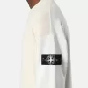 Pullover mit Rundhalsausschnitt und kontrastierenden Ziernähten