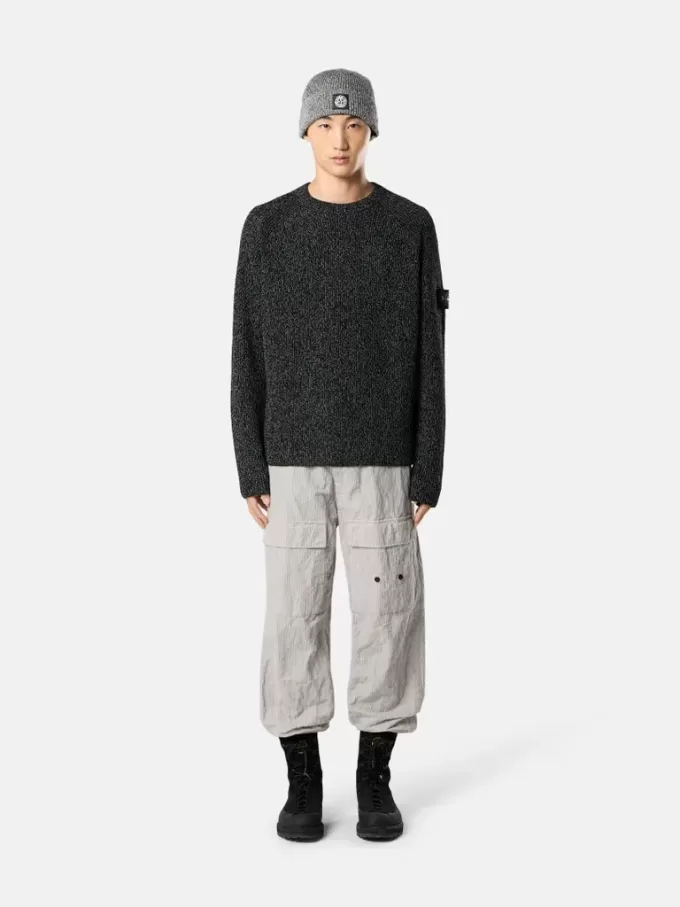 Pullover mit Rundhalsausschnitt und reflektierender Beschichtung