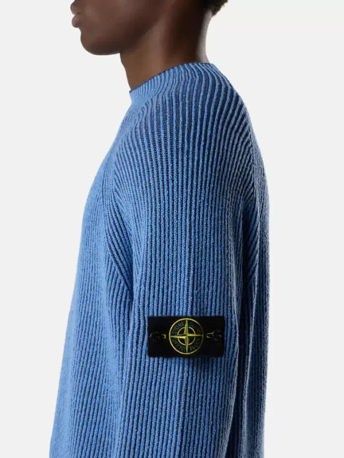 Pullover mit Stehkragen und Vanisé-Rippstruktur
