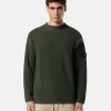 Pullover mit Stehkragen und Ziernähten